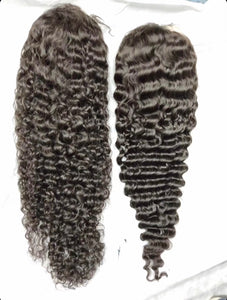 FRONT LACE  DEEP CURLY WIG 130% 13/4